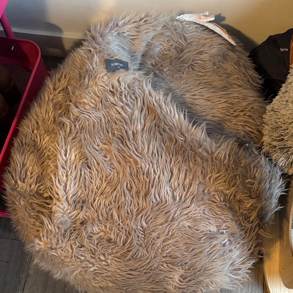 Kirkland Signature Plush Faux Fur Bean Bag